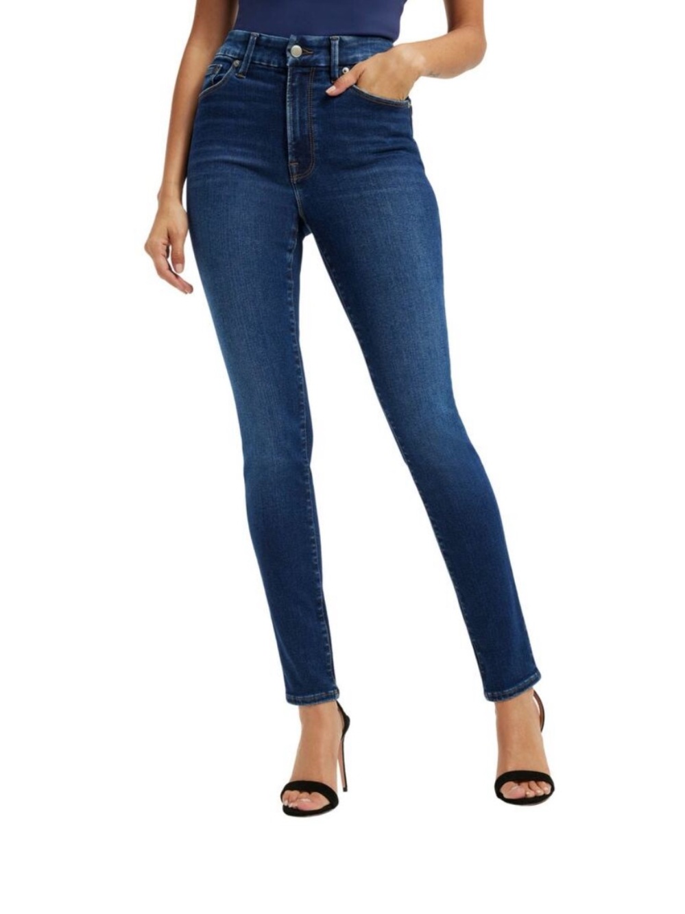 Good American Always Fits Good Legs Skinny Jeans GL228CDT, Size 6-12
